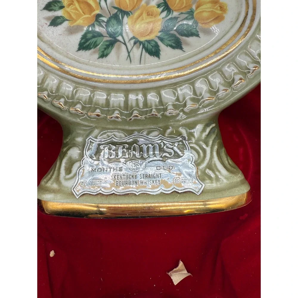 Vintage Beam's 150 Months Kentucky Bourbon Whiskey Decanter Empty with Box‎
